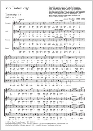 Thumbnail: Anton Bruckner: Vier Tantum-ergo-Vertonungen