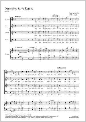Deutsches Salve Regina in F Partitur