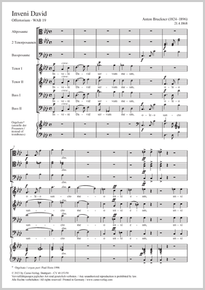 Thumbnail: Anton Bruckner / Paul Horn (arr.): I have found David