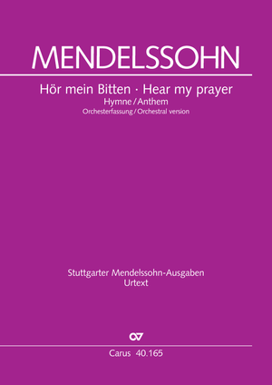 Felix Mendelssohn Bartholdy: Hear my prayer - Sheet music