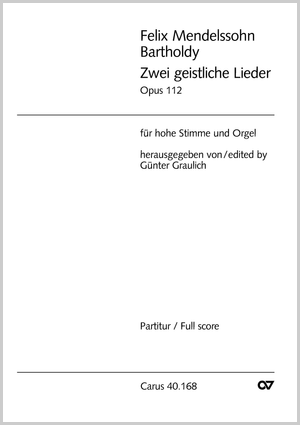 Zwei geistliche Lieder Partitur