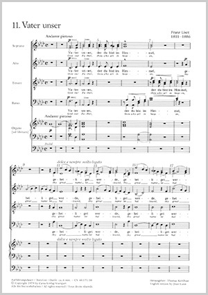 Franz Liszt: Vater unser - Noten | Carus-Verlag