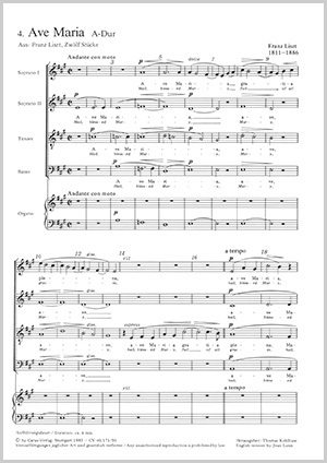 Ave Maria Score