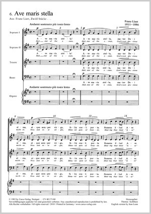 Ave maris stella; Salve Regina Score
