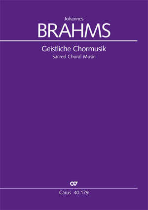 Johannes Brahms: Sacred Choral Music - Sheet music | Carus-Verlag