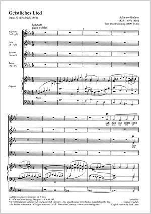 Geistliches Lied Partition