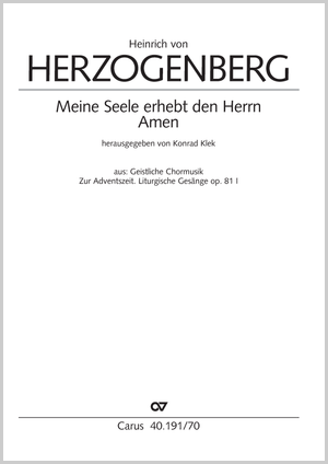 Thumbnail: Heinrich von Herzogenberg: Meine Seele erhebt den Herrn & Amen