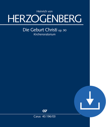 Die Geburt Christi Klavierauszug digital, PDF-Datei