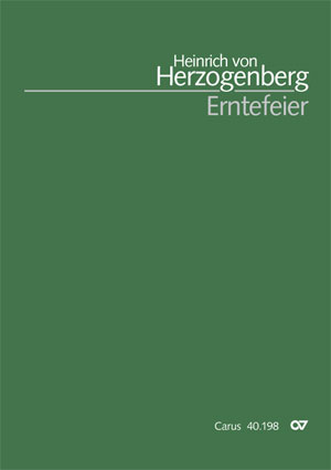 Heinrich von Herzogenberg: Erntefeier - Sheet music | Carus-Verlag