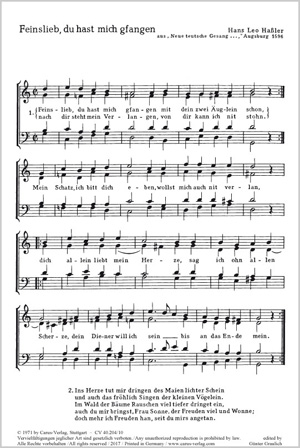 Daniel Friderici Wir Lieben Sehr Im Herzen Noten Chormusik Kaufen