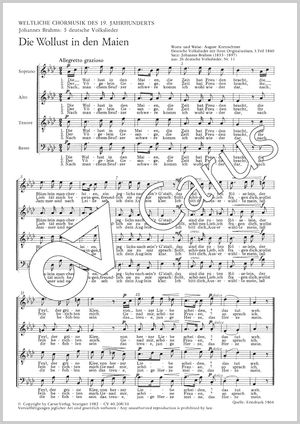 Thumbnail: Johannes Brahms: Fünf deutsche Volkslieder