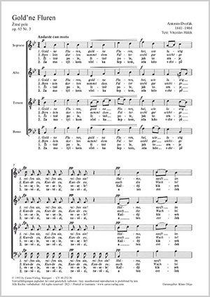 Goldne Fluren / Zitné pole aus: In der Natur / V prìrode Score