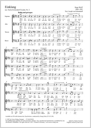 Thumbnail: Hugo Wolf: Eichendorff-Lieder Nr. 2 und 4