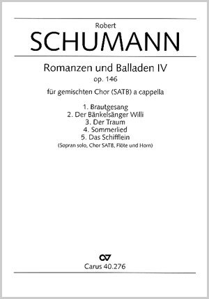 Robert Schumann: Romanzen und Balladen IV op. 146