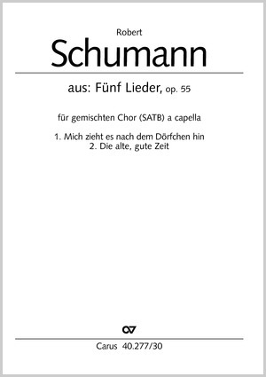 Die gute, alte Zeit; Mich zieht es nach dem Dörfchen Partitur
