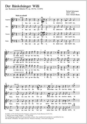 extrait de : Romances et ballades IV Partition