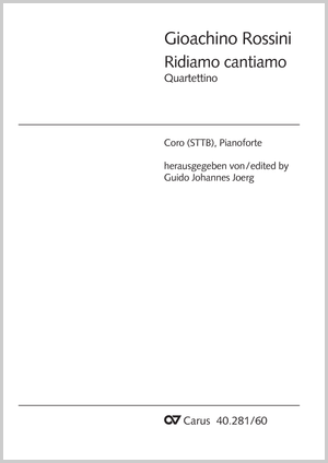 Ridiamo, cantiamo Quartettino Partitur
