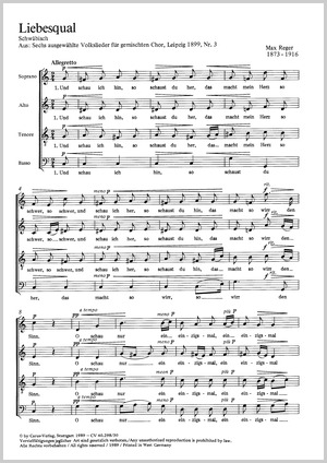 Thumbnail: Max Reger: Liebesqual