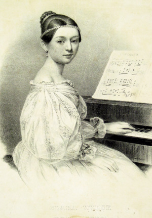 Robert und Clara Schumann am Klavier - Postcards, calendars, posters