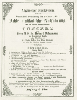 Programmzettel von 1851 - Postkarten, Kalender, Poster | Carus-Verlag