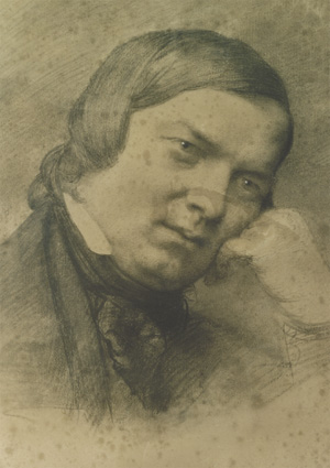 Robert Schumann 1859 Postkarte