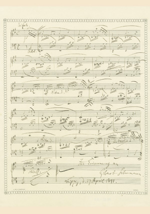 Robert Schumann: Bunte Blätter op. 99, Nr. 1 - Postkarten, Kalender, Poster | Carus-Verlag