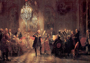 Le concerto pour flûte à Sanssouci Carte postale