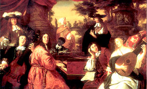Scène musicale familière (Dietrich Buxtehude) Carte postale