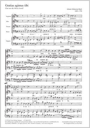 Gratias agimus tibi aus: h-Moll-Messe Score