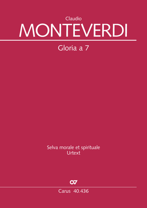 Gloria à 7 aus: Selva morale e spirituale Dirigierpartitur