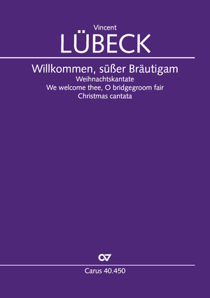 Willkommen, süßer Bräutigam Weihnachtskantate Dirigierpartitur
