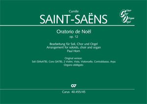 Camille Saint-Saëns: Oratorio de Noël (Weihnachtsoratorium) - Noten | Carus-Verlag
