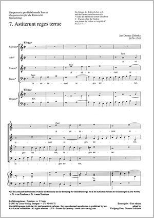 Astiterunt reges terrae aus: Responsoria pro hebdomada sancta Partitur, Erstausgabe