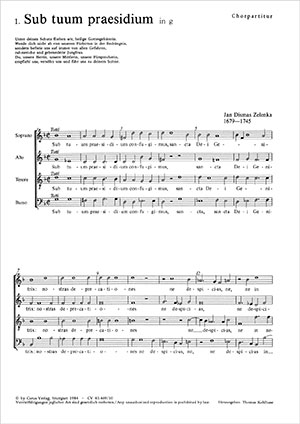 Sub tuum praesidium (I) aus: Sub tuum praesidium Score