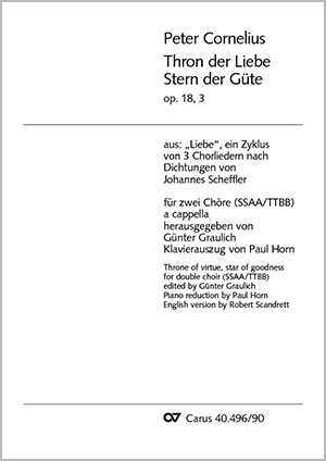 Peter Cornelius: Thron der Liebe - Noten | Carus-Verlag
