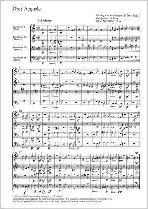 Thumbnail: Ludwig van Beethoven: Drei Aequale
