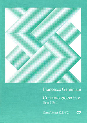 Francesco Geminiani: Concerto grosso in c - Noten | Carus-Verlag