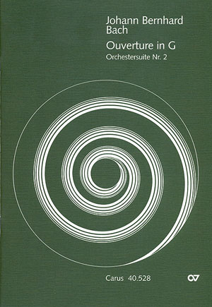Orchestersuite Nr. 2 Ouverture in G Partitur, Erstausgabe