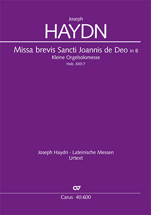 Joseph Haydn: Missa brevis Sancti Joannis de Deo en si bémol majeur - Partition | Carus-Verlag