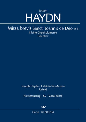 Joseph Haydn: Missa brevis Sancti Joannis de Deo - Noten | Carus-Verlag