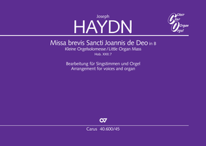 Little Organ Mass. Arrangement for voices and organ (arr. P. Horn) Organ score, In dieser Ausgabe / in this edition: Solo S, Coro SATB, Org
