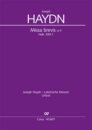 Joseph Haydn: Missa brevis in F major - Sheet music | Carus-Verlag