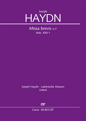 Joseph Haydn: 3 Missae breves - Noten | Carus-Verlag