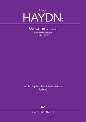 Joseph Haydn (früher zugeschrieben): Missa brevis - Noten | Carus-Verlag