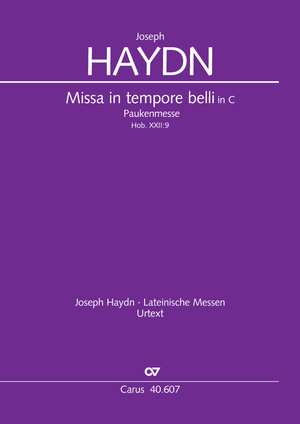 Mass in time of war Full score, foreword in German, English and French