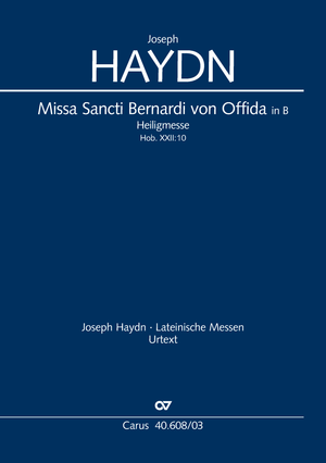 Missa Sancti Bernardi von Offida in B Heiligmesse Vocal score