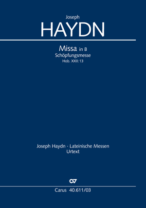 Joseph Haydn: Schöpfungsmesse - Noten | Carus-Verlag