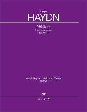 Joseph Haydn: Mass in B flat major - Sheet music | Carus-Verlag