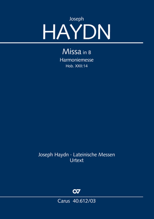 Missa in B Harmoniemesse Vocal score