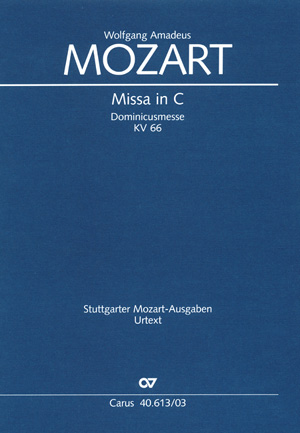 Missa in C Dominicusmesse Klavierauszug